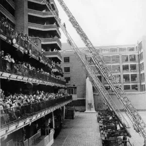 Ladder demonstration at Annual Review, Lambeth HQ Ladder demonstration at Annual Review, Lambeth HQ
