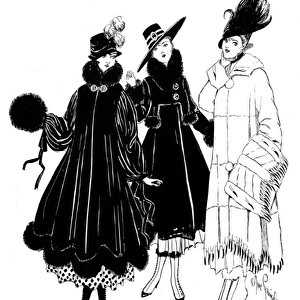 Three ladies coats, 1915