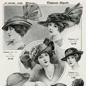 Ladies hats, circa 1912