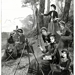 Ladies sketching club 1885