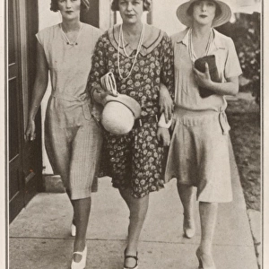 Lady Cranbourne, Mrs Harriman Russell and Lady Diana Cooper