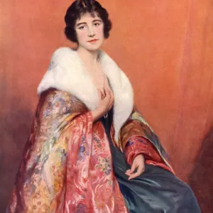 Print of Lady Elizabeth Bowes-Lyon in 1923 Print of Lady Elizabeth Bowes-Lyon in 1923
