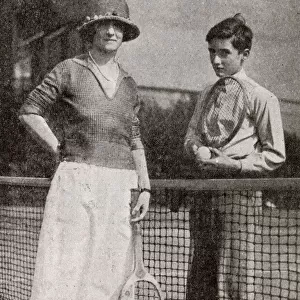 Lady Ennismore, formerly Freda Vanden-Bempde-Johnstone, pictured with her second son