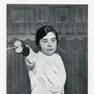 Lady Fencer Miss G M Davis - 3rd place in Hutton Cup Contest