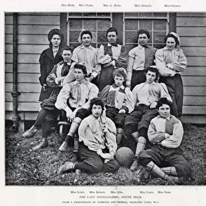 Lady footballers, the South Team, 1895