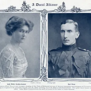 Lady Helen Gordon-Lennox & Earl Alan Percy engagement 1911