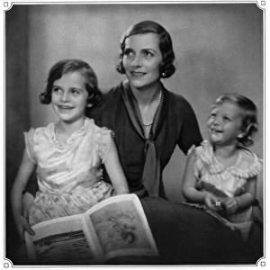 Lady Louis Mountbatten with Patricia and Pamela