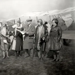 Lady members of the Heston Park flying club