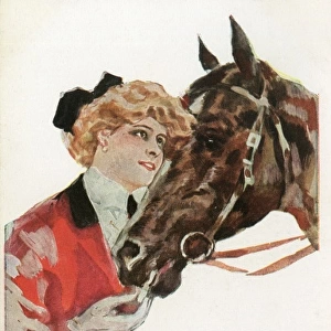 Lady rider and favourite horse