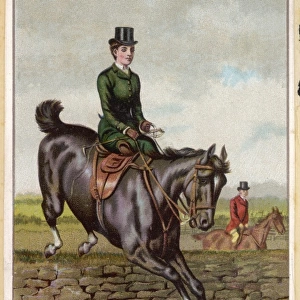 Lady Riding Sidesaddle