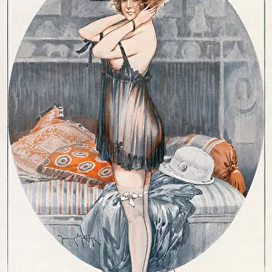 Lady in Underwear 1919