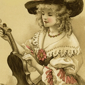 Lady with a violin