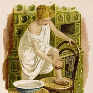 Lady Washes Legs 1905