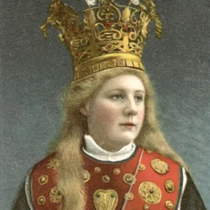 Lady wearing a Swedish bridal crown