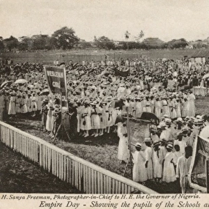 Lagos, Nigeria - Empire Day - Schoolchildren