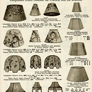 Lampshades with motifs 1929
