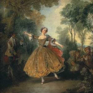 Lancret, Nicolas (1690-1743). Mlle Camargo Dancing