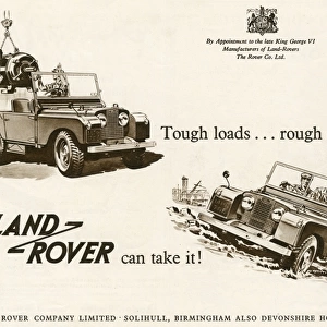 Land Rover advertisement, 1953