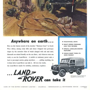 Land Rover advertisement, 1955