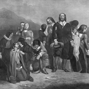 The landing of the pilgrim fathers, in America. A. D. 1620