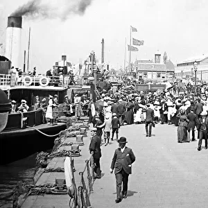 The Landing Stage, Liverpool - early 1900s