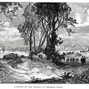 Landing of Swedish Settlerd at Delaware Bay