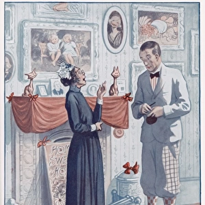 A Landlady with her a prospective lodger