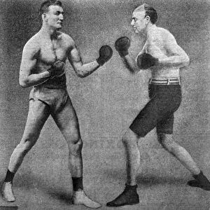 Bill Lang v Bob Fitzsimmons in heavyweight boxing match