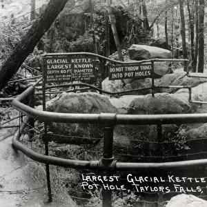 The Largest Glacial Kettle at Taylor Falls, Minnesota, USA