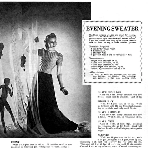Late 1930s knitting section, Britannia and Eve, 1939