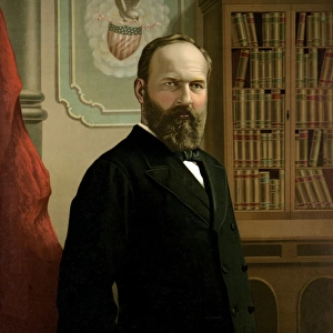 The late president James A. Garfield