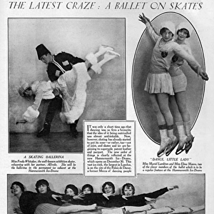 The latest craze - ballet on skates, 1929