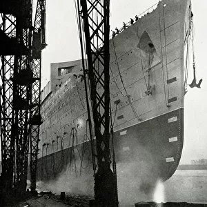 Launch of RMS Queen Mary, Clydebank