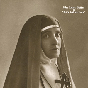 Laura Walker in the role of Mary Latimer, nun