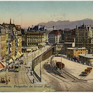 Lausanne, Switzerland - View of the Grand Pont