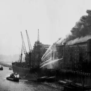 LCC-LFB Warehouse fire, Butlers Wharf, Bermondsey