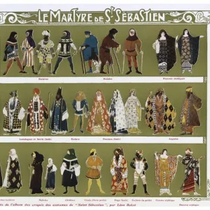 Le Martyre de St. Sebastien. Ballet costumes