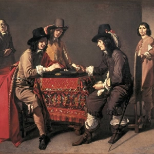 LE NAIN, Mathieu (1607-1677). The Backgammon