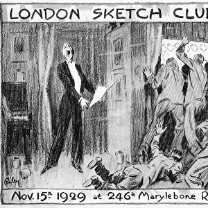 Leaflet, London Sketch Club Smoker, November 1929