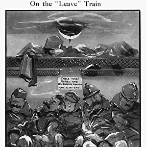 On the Leave Train by Bruce Bairnsfather
