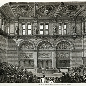Lecture theatre, London University, Burlington House 1871