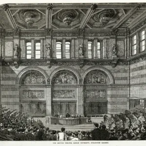 Lecture theatre, London University, Burlington House 1871