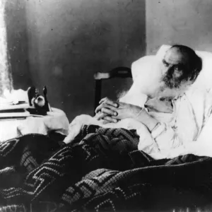 Leo Tolstoy on his deathbed