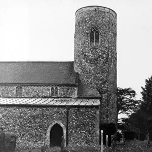 Letheringsett Church Tower, Norfolk, England, a Saxon Round (Watch) Tower, built c
