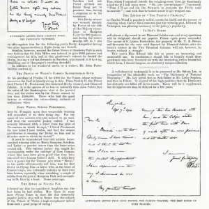 Letter from Charley Wood 1900