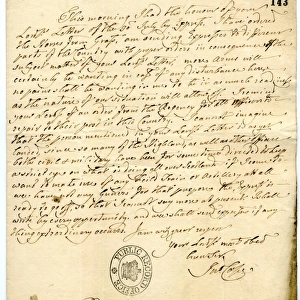 Letter to Marquis of Tweeddale