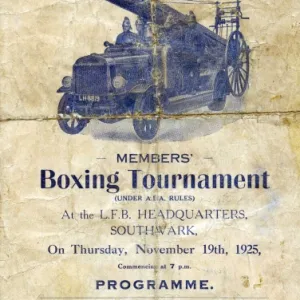 LFB Athletic Association Boxing Tournament programme