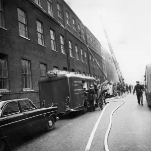 LFB and London Salvage Corps at a serious fire