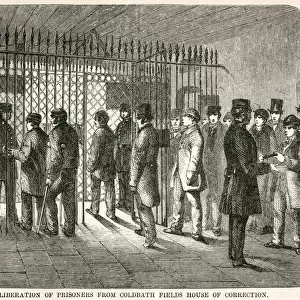 Liberation of prisoners from Coldbath Fields 1862