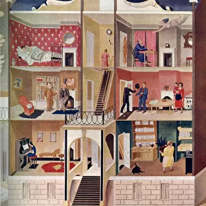 Life in a Boarding House by Eric Ravilious